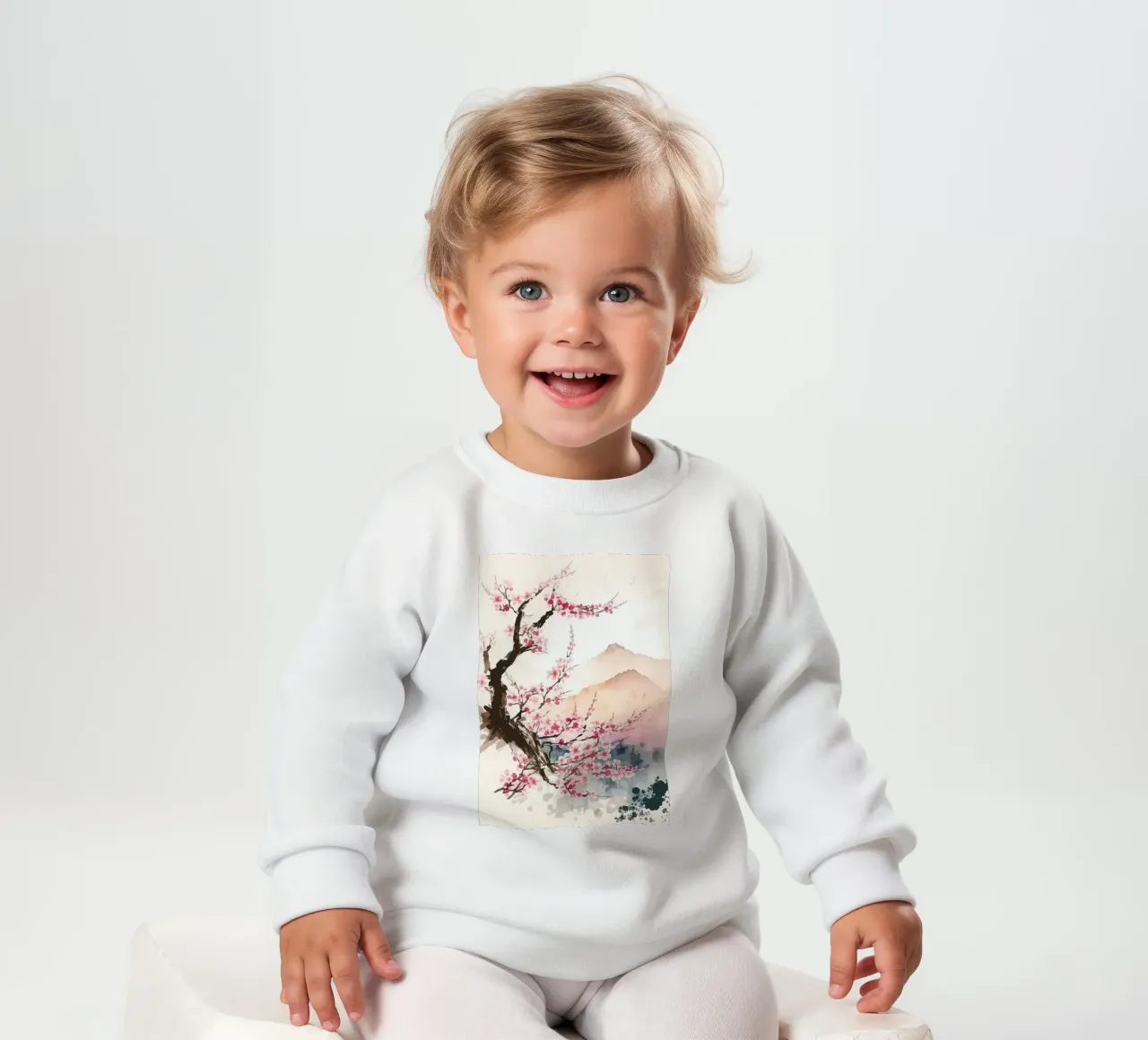 Fiori di ciliegio giapponesi felpa neonato da Rebecca Clark Wyrick