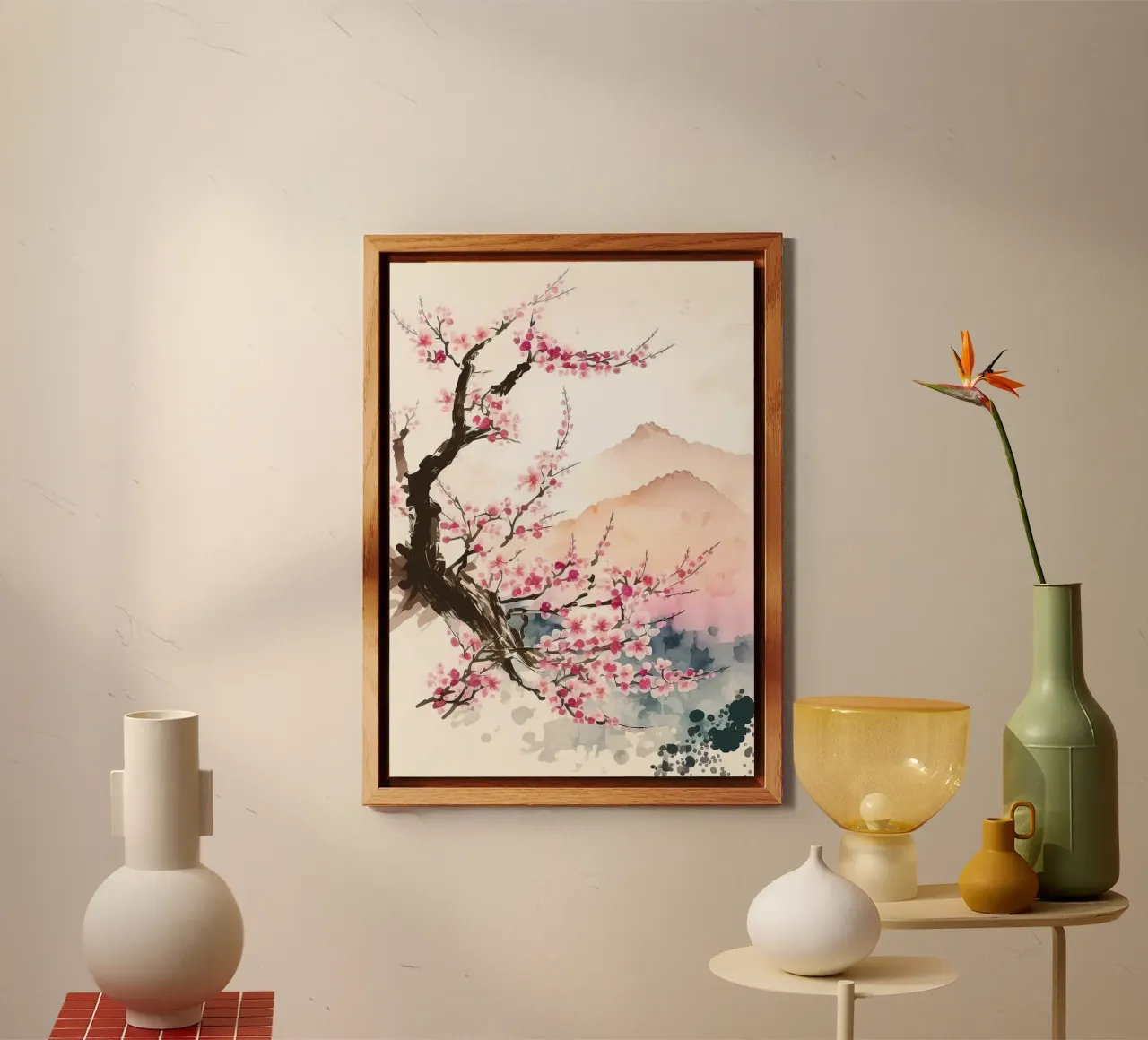 Fiori di ciliegio giapponesi alluminio dibond da Rebecca Clark Wyrick