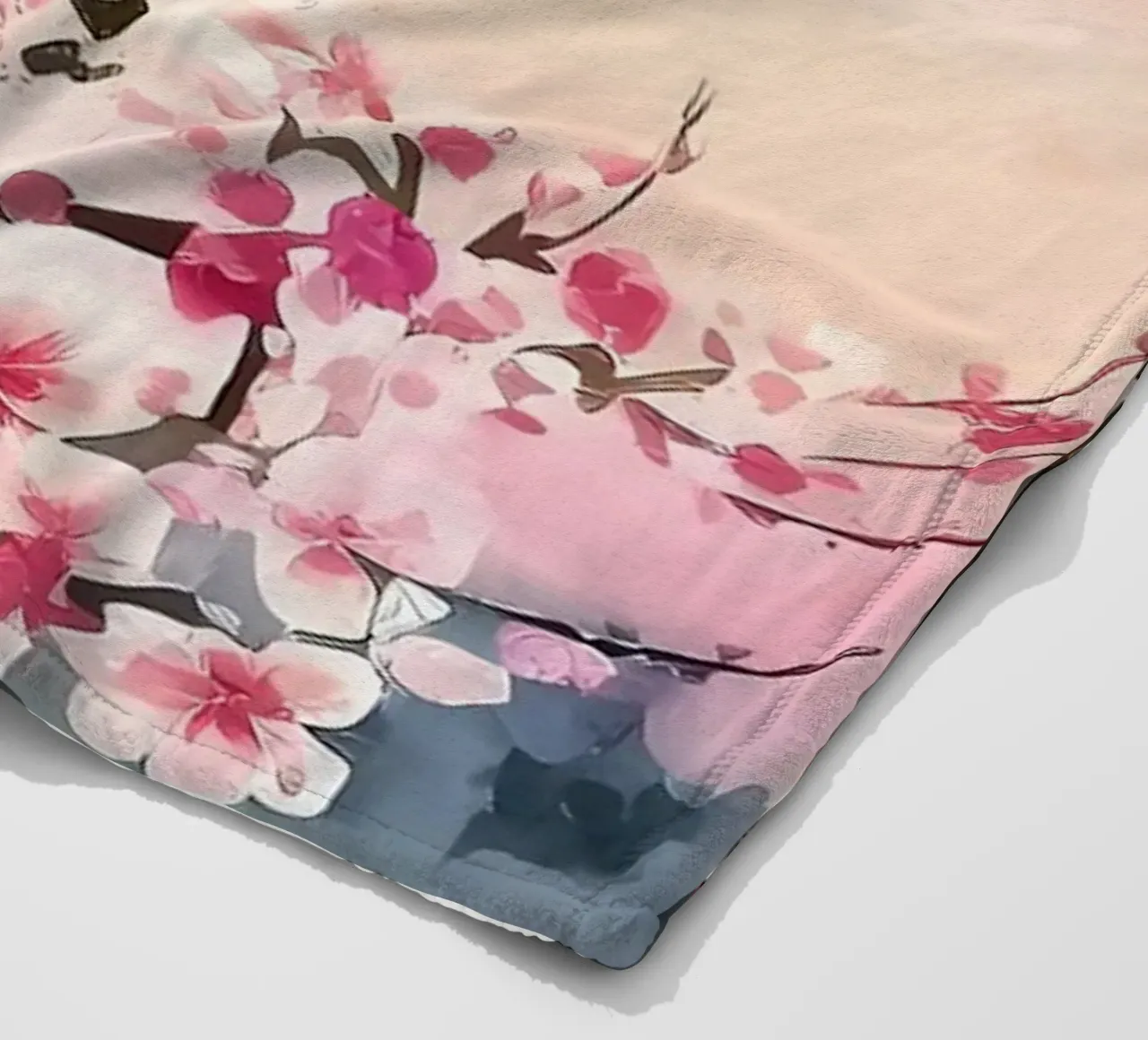 Fiori di ciliegio giapponesi coperta in pile da Rebecca Clark Wyrick