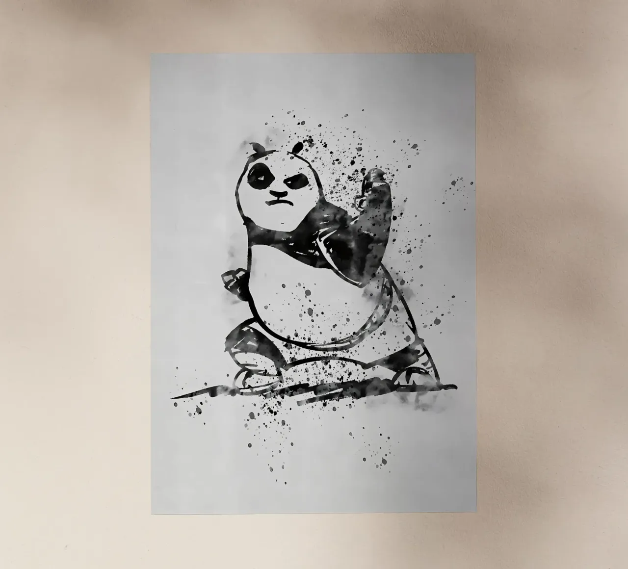 Panda inchiostrato pellicola backlit da James M Coyle