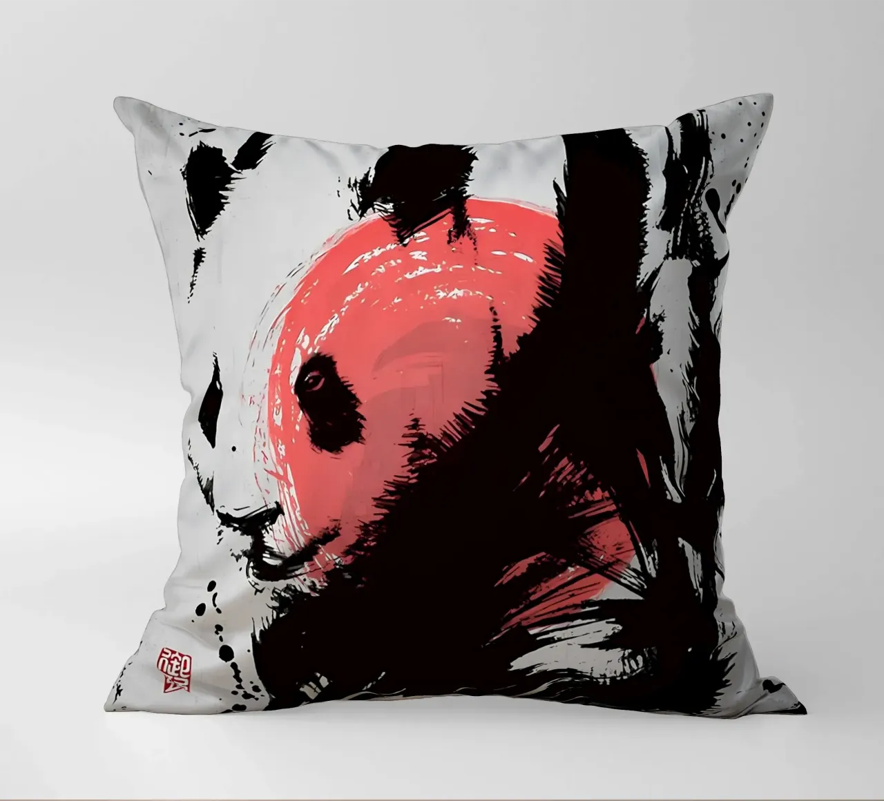 PANDA decorative cushion by James M Coyle
