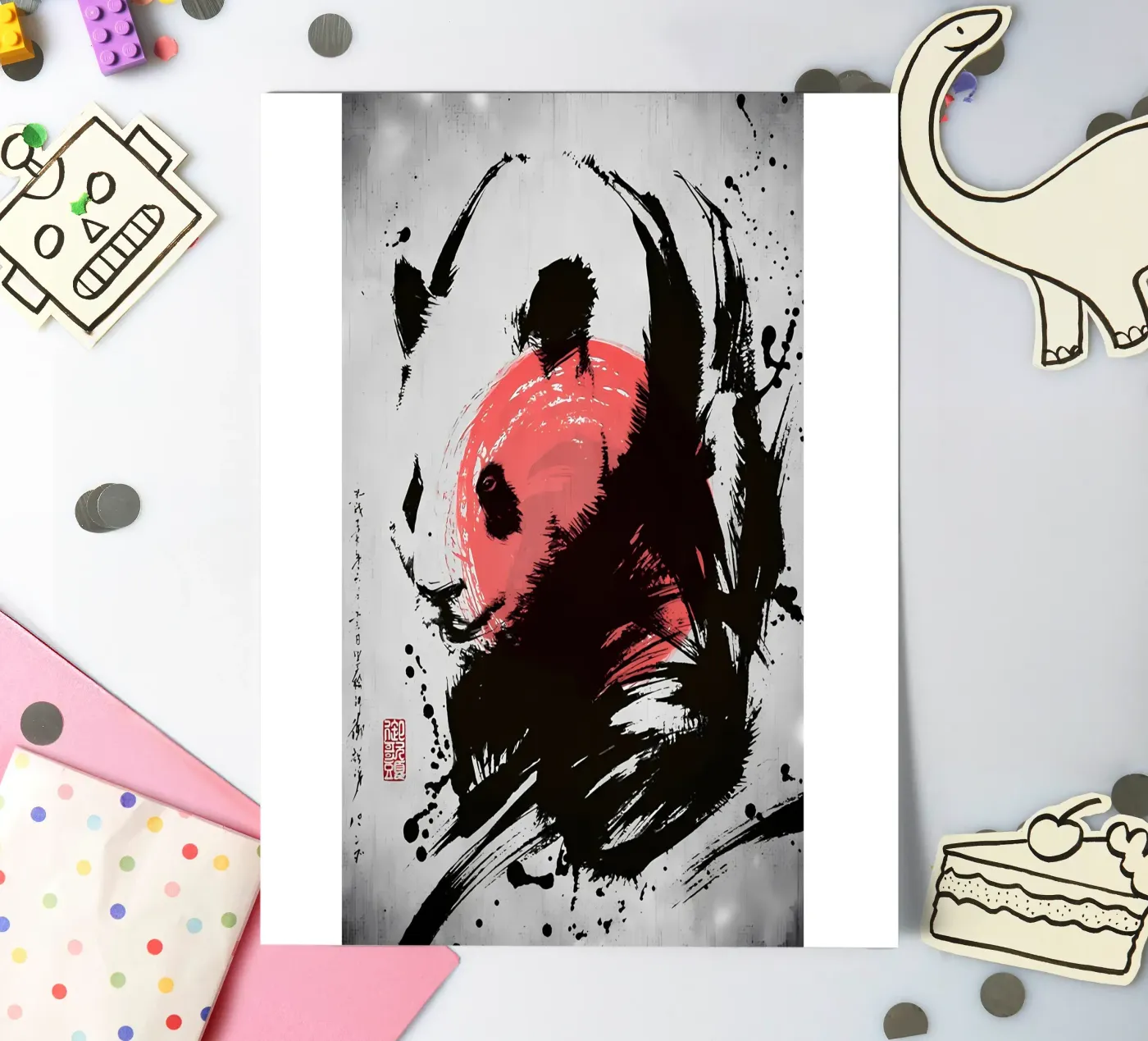 PANDA stickervel van James M Coyle