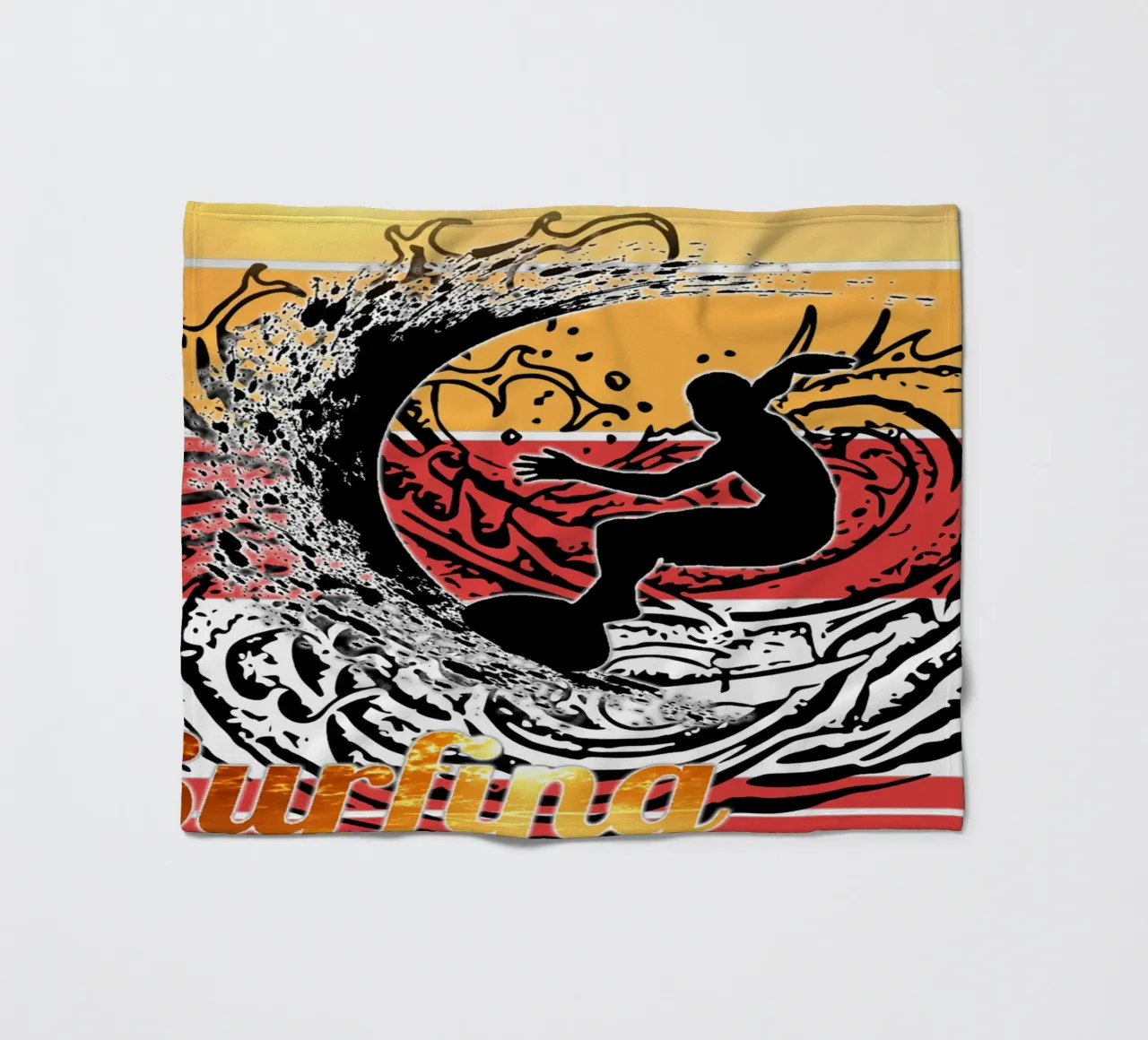 Surf Life Oval 2a - Summer Sun Vibes 10b coperta in pile da surfer28