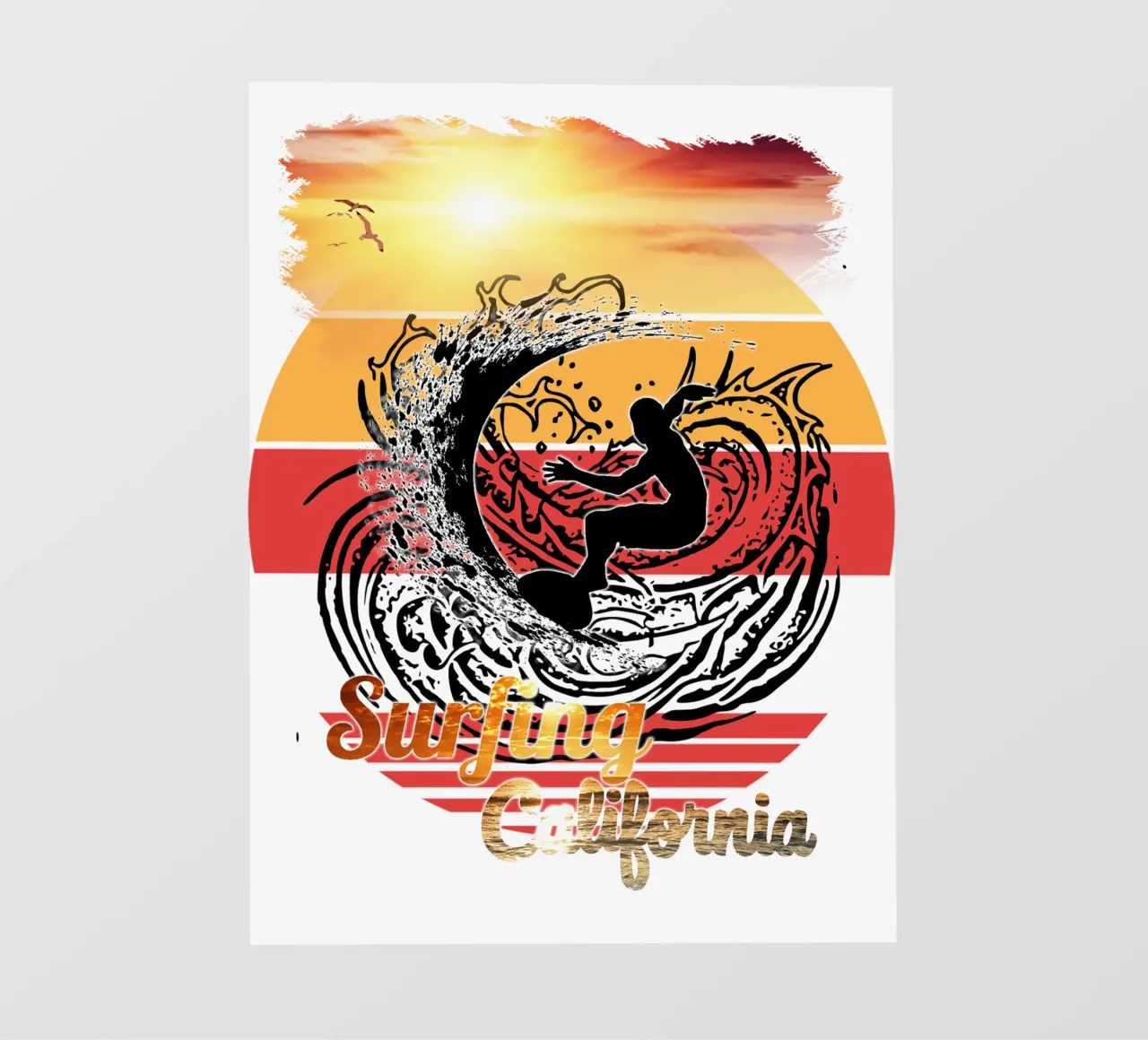 Surf Life Oval 2a - Summer Sun Vibes 10b pellicola backlit da surfer28