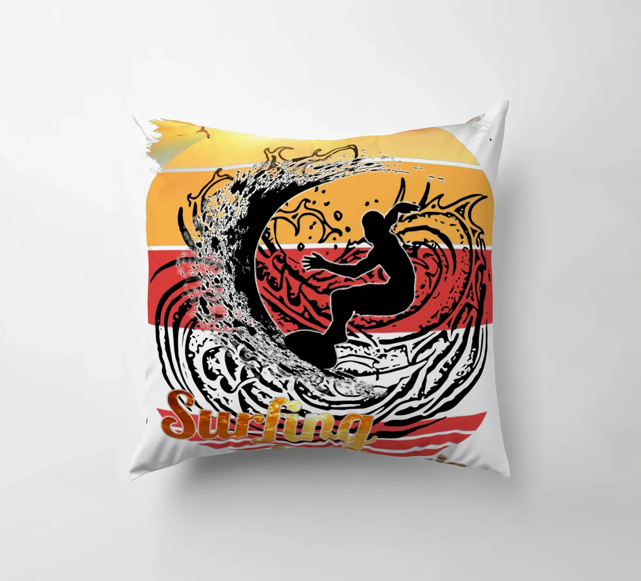Surf Life Oval 2a - Summer Sun Vibes 10b cuscino da surfer28