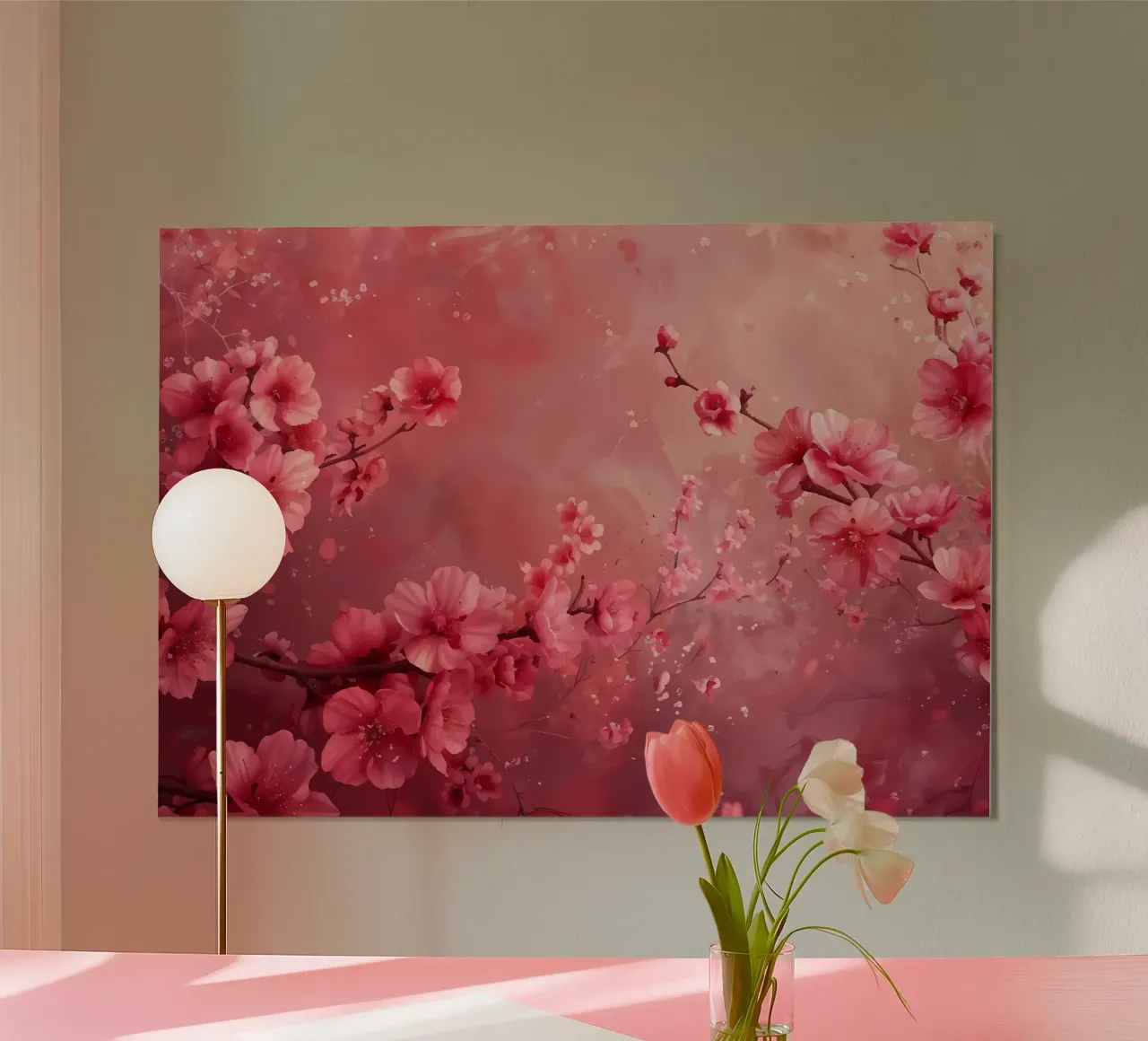 Cherry Blossom Flower poster by Rebecca Clark Wyrick