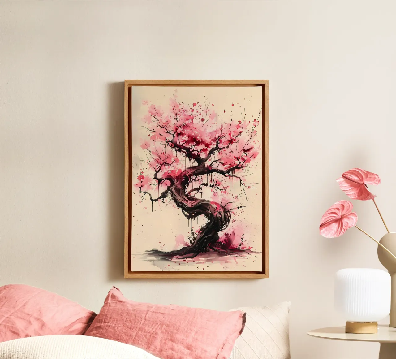 Bellissimo ciliegio in fiore tela con Cornice a cassetta da Rebecca Clark Wyrick