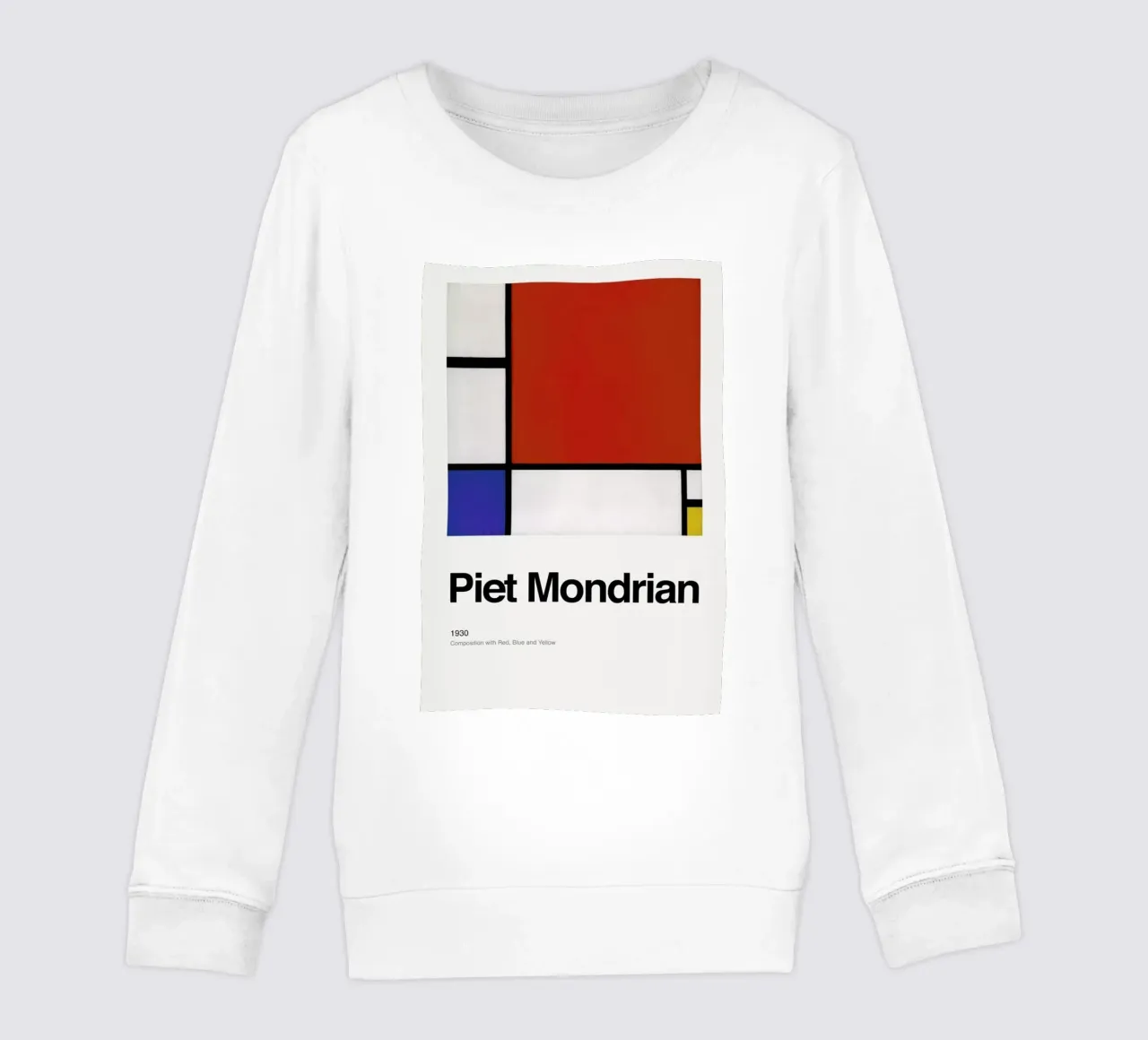 Mondrian - Composition with Red, Blue and Yellow felpa bambino da ARTOTHEK