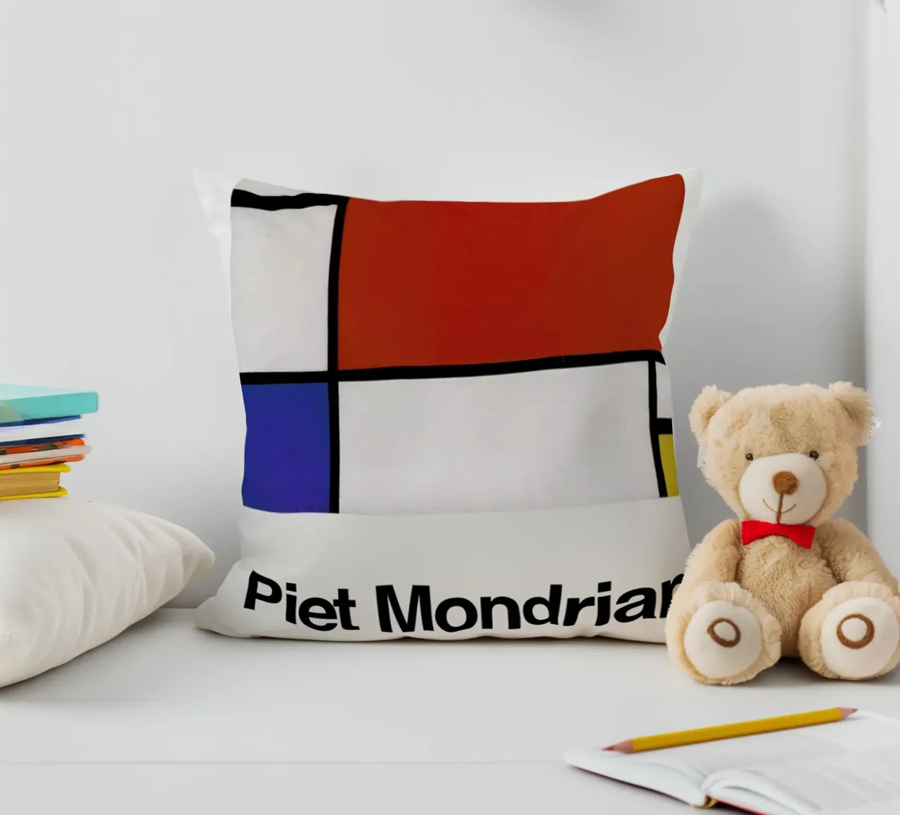 Mondrian - Composition with Red, Blue and Yellow cuscino da ARTOTHEK