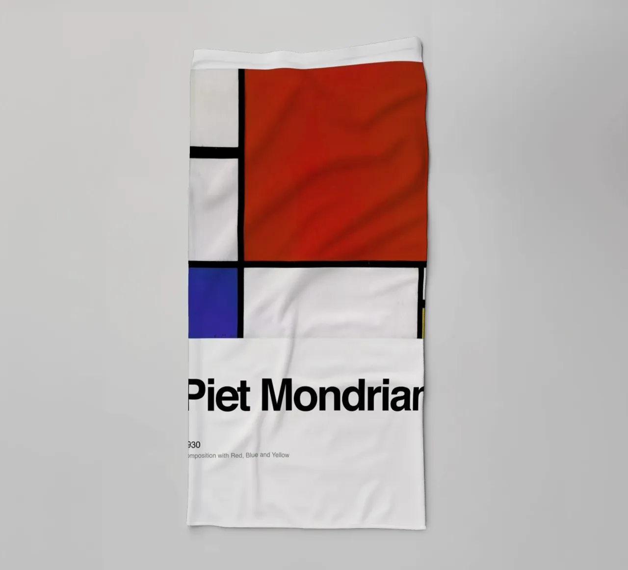 Mondrian - Composition with Red, Blue and Yellow asciugamano da bagno da ARTOTHEK