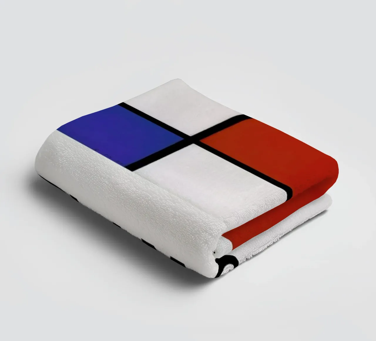 Mondrian - Composition with Red, Blue and Yellow asciugamano da bagno da ARTOTHEK