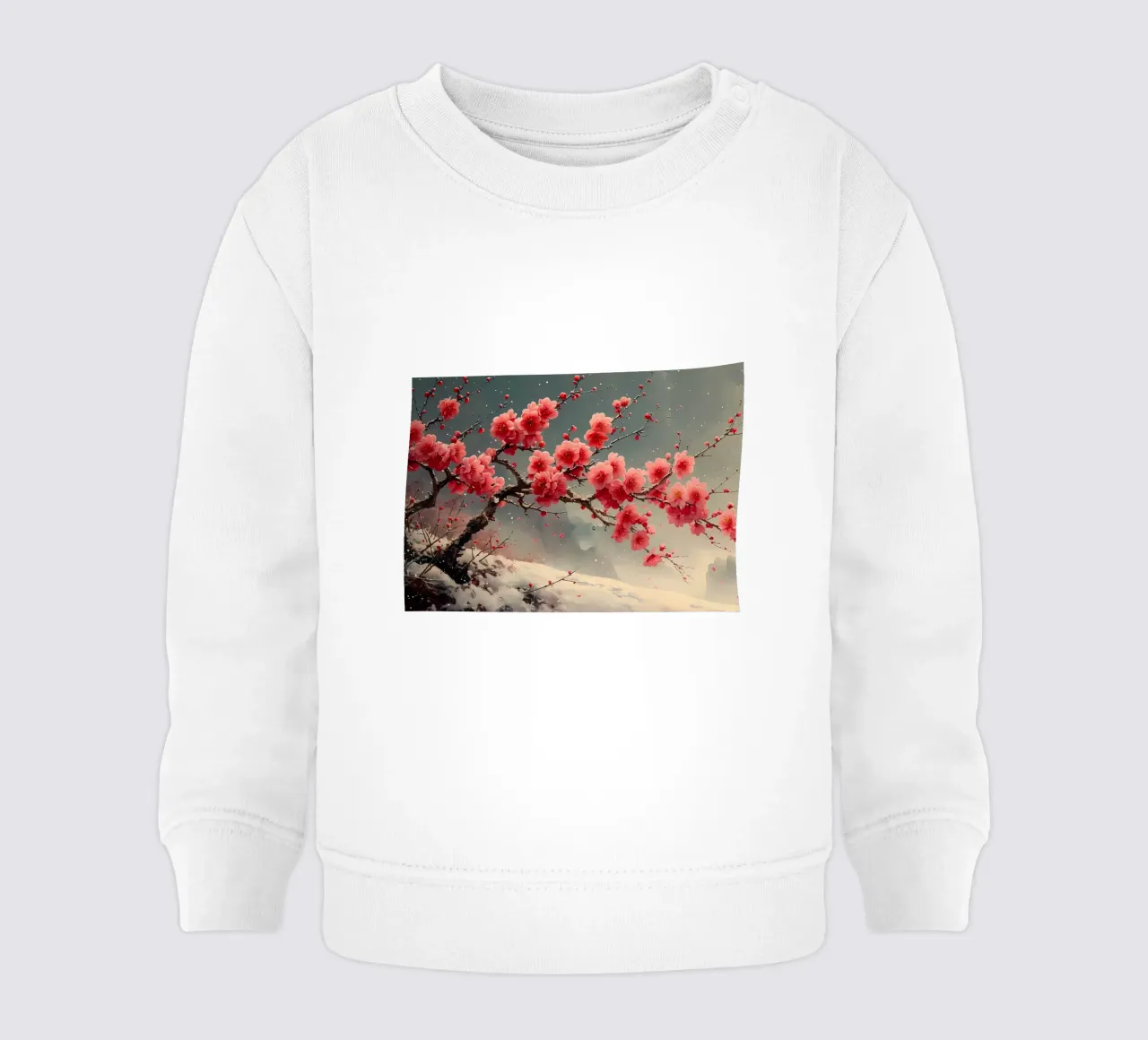 ciliegio in fiore in Giappone felpa neonato da Rebecca Clark Wyrick
