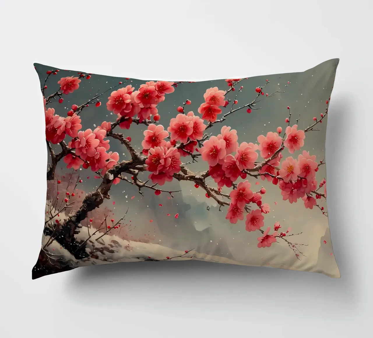 ciliegio in fiore in Giappone cuscino da Rebecca Clark Wyrick