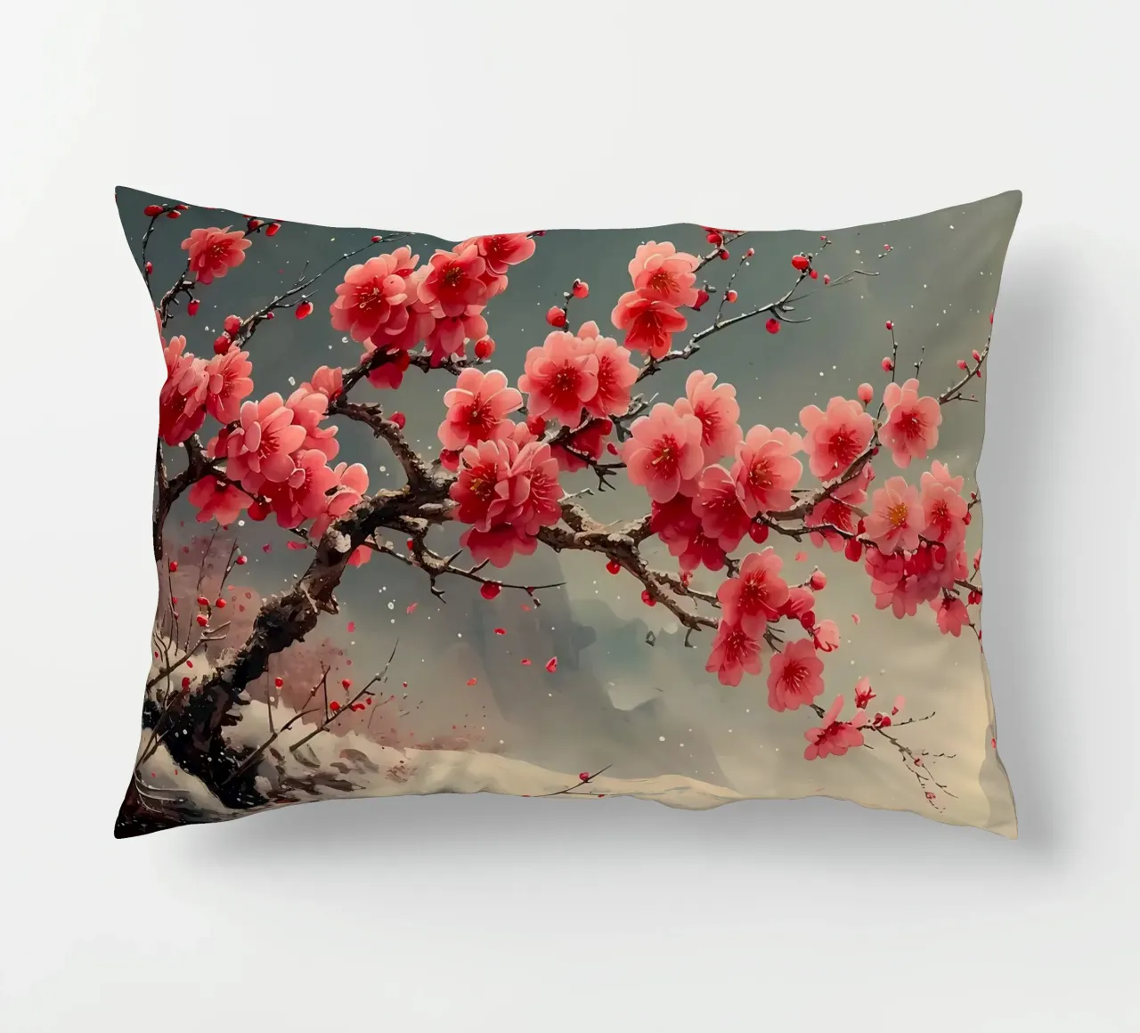 ciliegio in fiore in Giappone cuscino da Rebecca Clark Wyrick