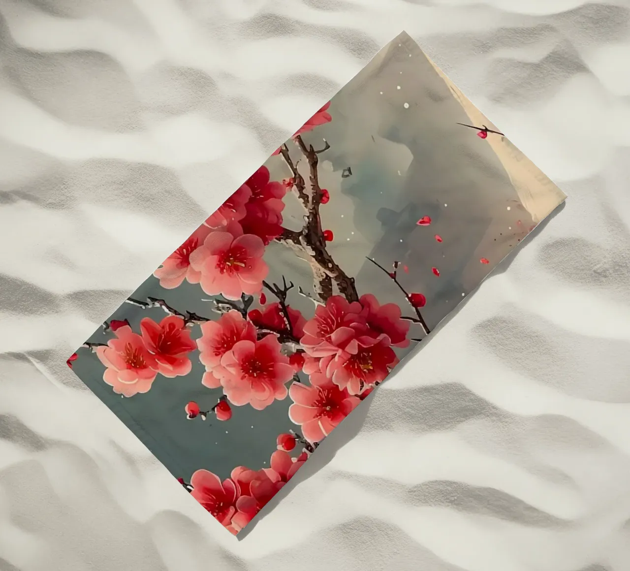 ciliegio in fiore in Giappone telo mare da Rebecca Clark Wyrick