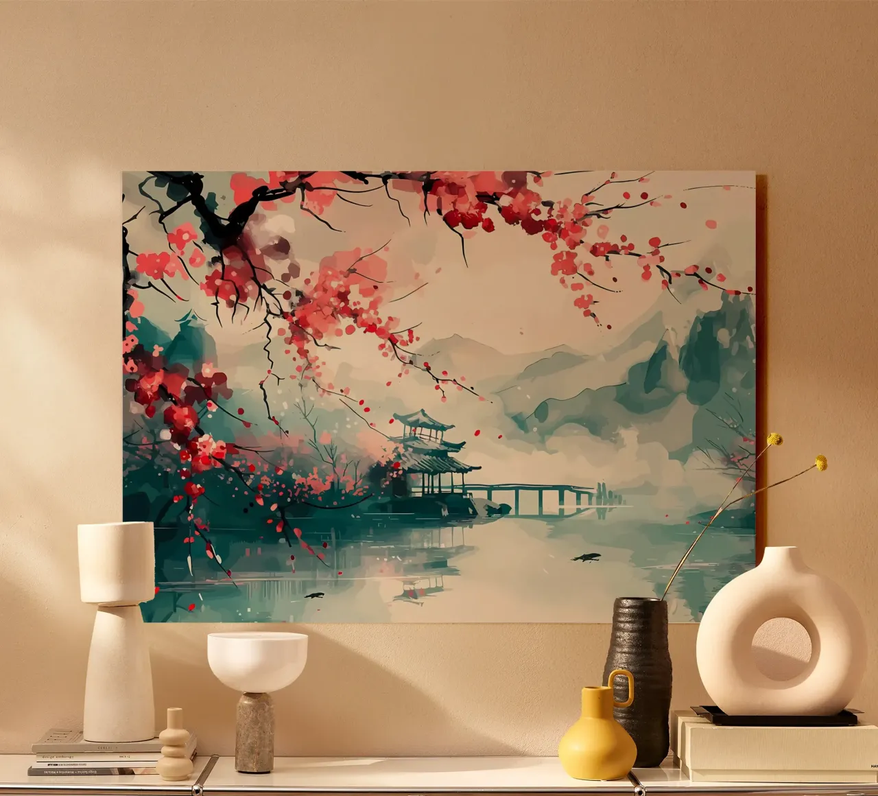 Paesaggio del Giappone plexiglass da Rebecca Clark Wyrick