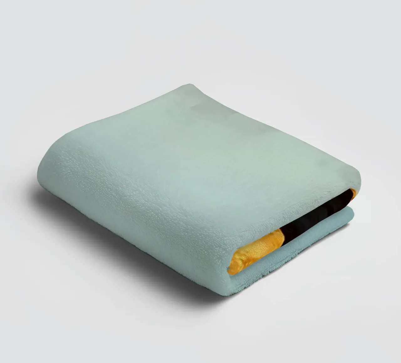 Snowy golden mountains towel by Albert S Jacob