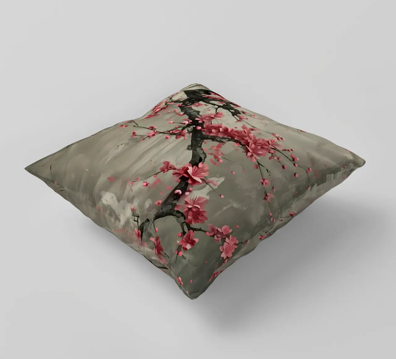 Fiori di ciliegio in Giappone cuscino da Rebecca Clark Wyrick