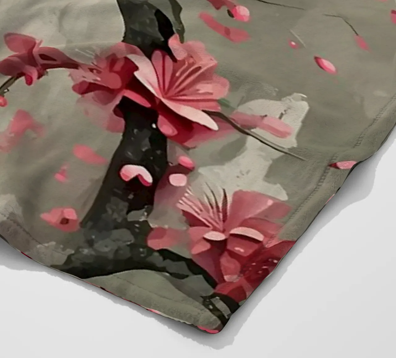 Fiori di ciliegio in Giappone coperta in pile da Rebecca Clark Wyrick