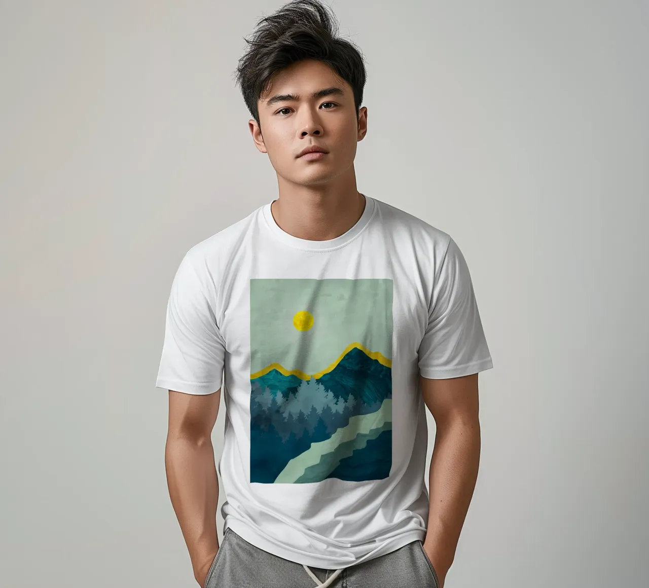 Colline glaciali t-shirt da Albert S Jacob
