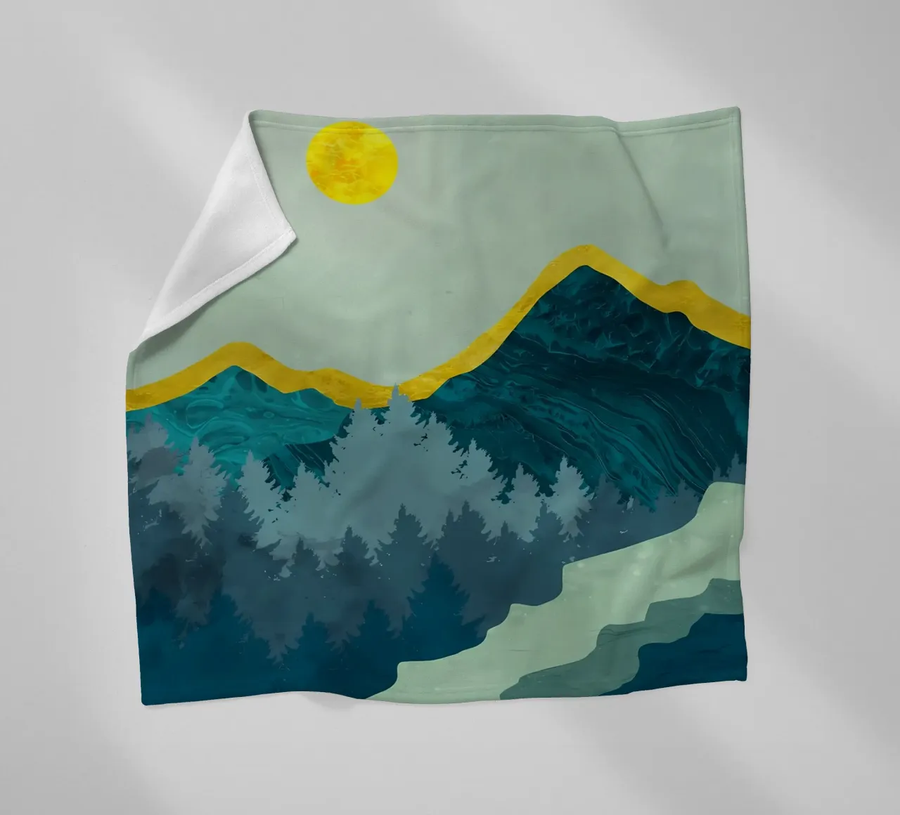 Colline glaciali coperta in pile da Albert S Jacob