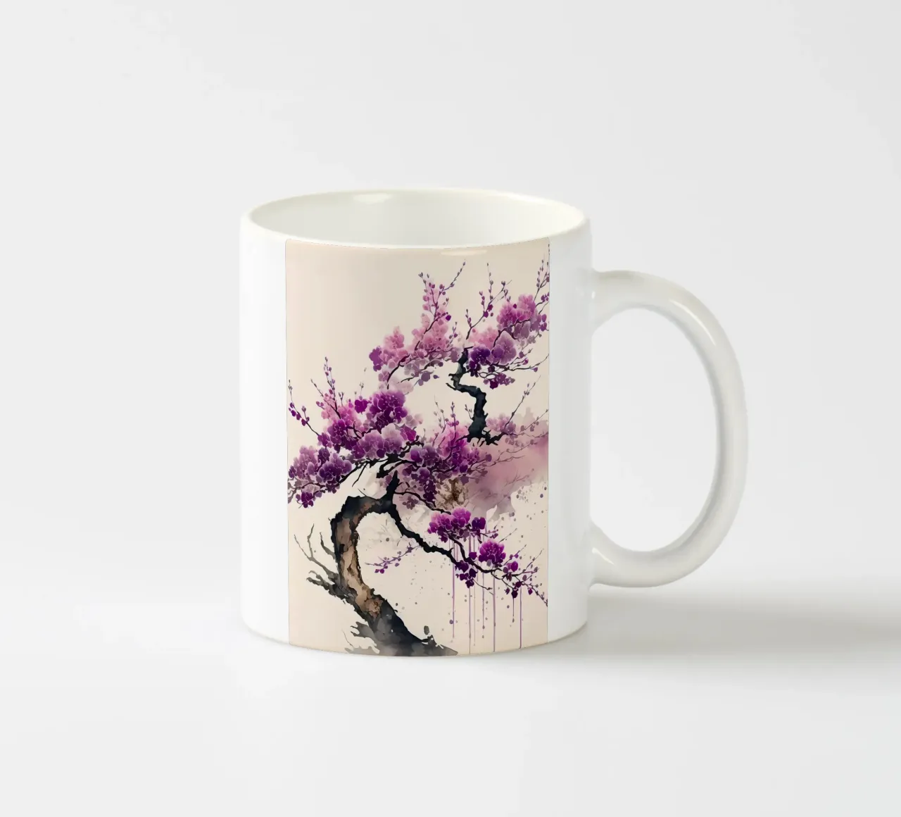 fiori di ciliegio giapponesi tazza in ceramica da Rebecca Clark Wyrick