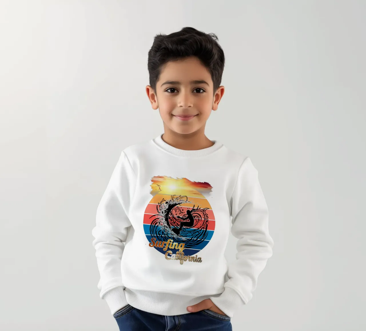 Surf Life Oval 2a - Summer Sun Vibes 9b sudadera para niño de surfer28