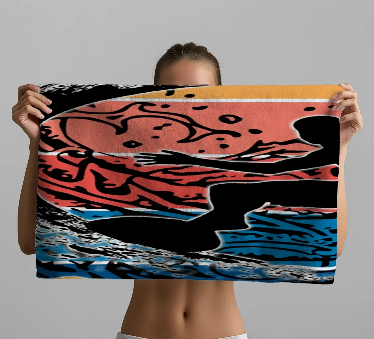 Surf Life Oval 2a - Sommersonne Vibes 9b Handtuch von surfer28