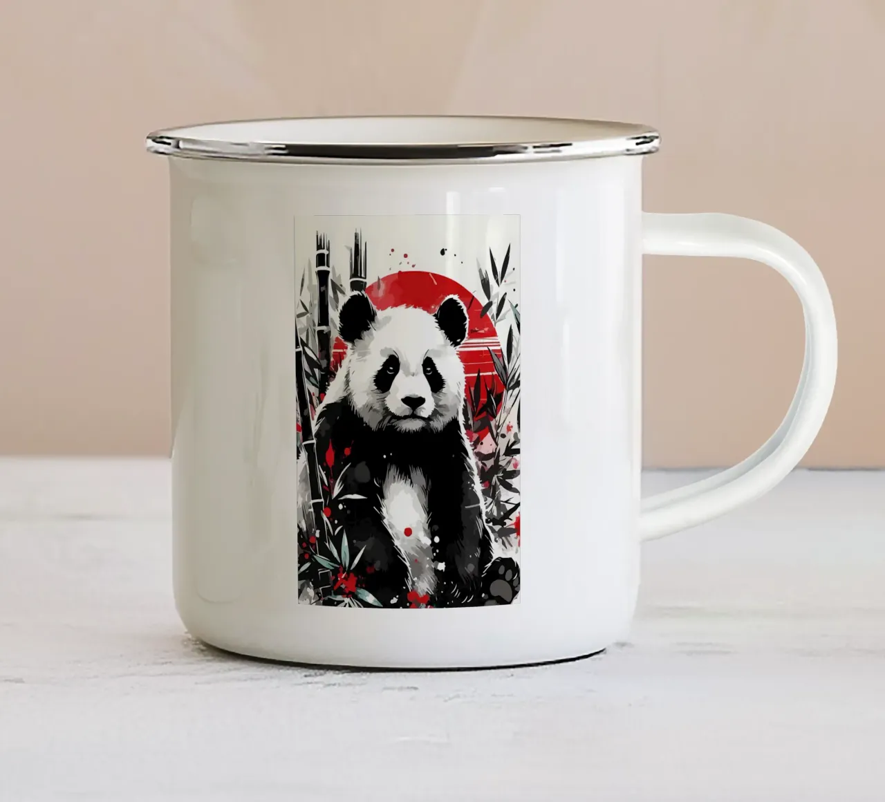 Guarda quel panda tazza in smalto da James M Coyle