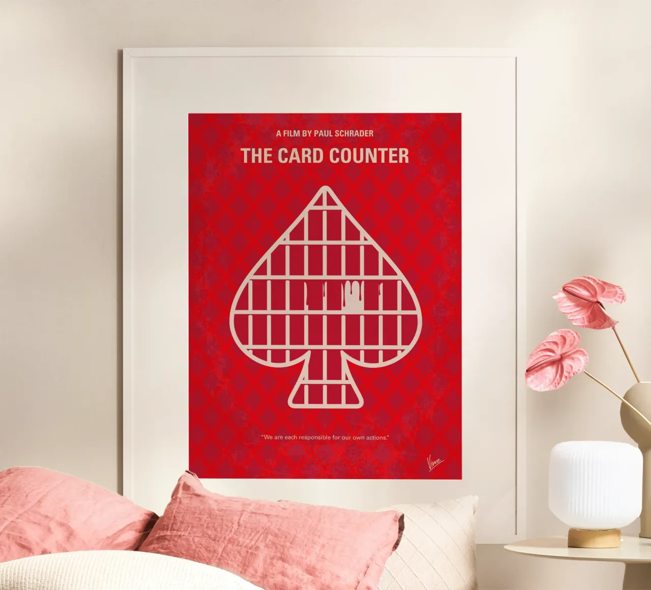 No1480 The Card Counter poster con telaio in plastica da Chungkong