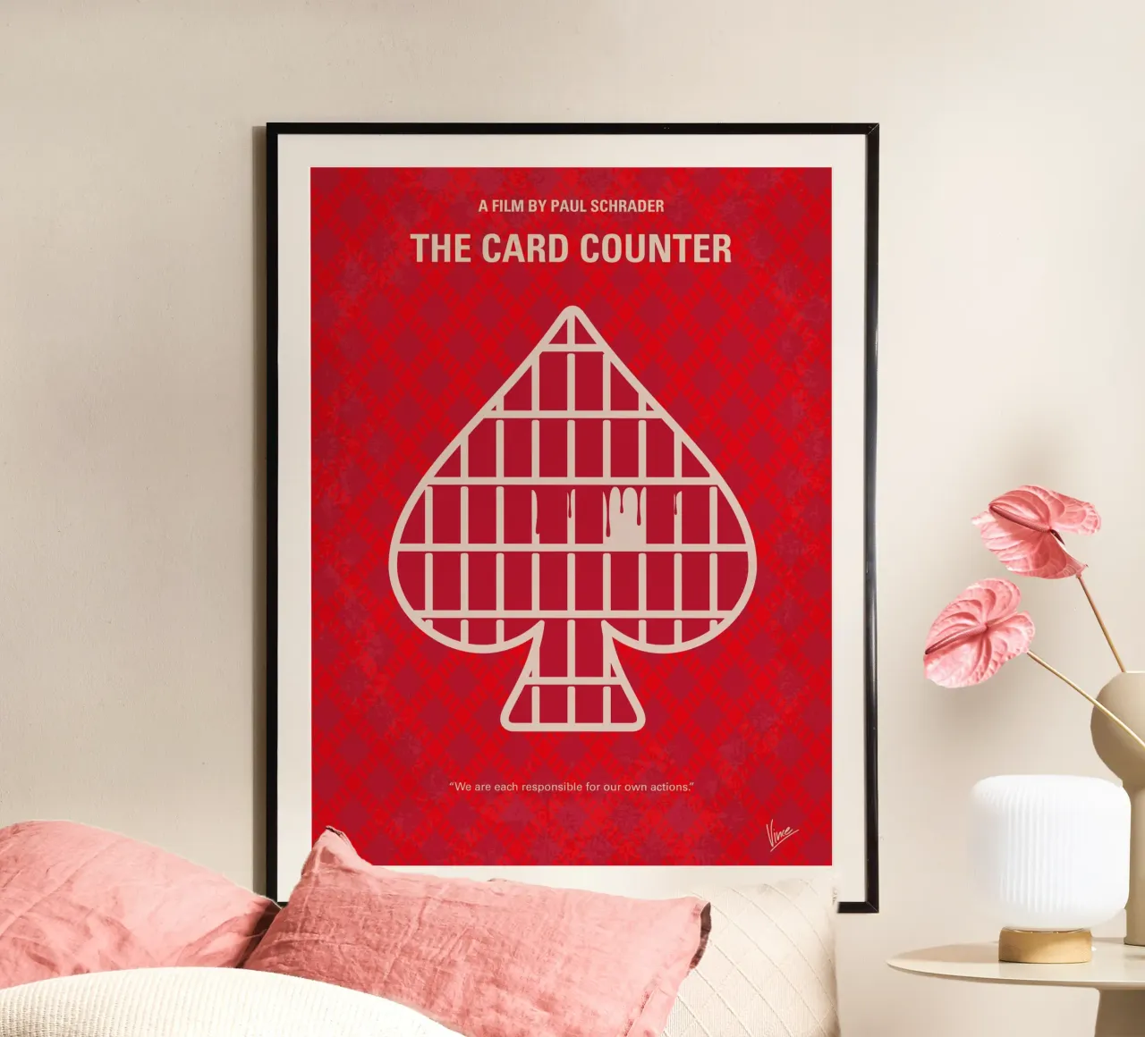 No1480 The Card Counter poster con telaio in plastica da Chungkong