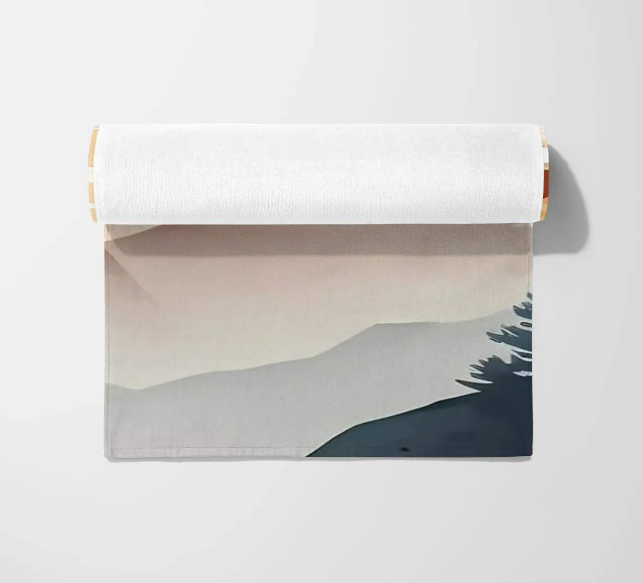 Poster di montagna semplice telo mare da Albert S Jacob