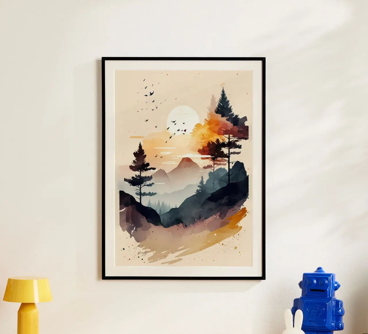 Poster di montagna semplice carta hahnemühle da Albert S Jacob