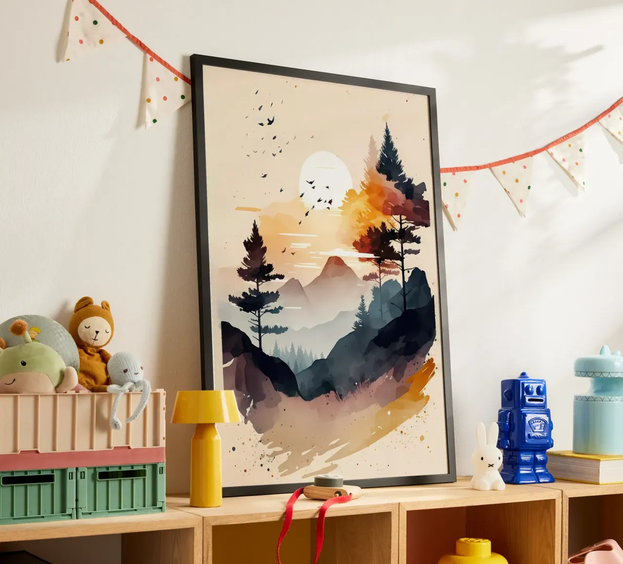 Poster di montagna semplice carta hahnemühle da Albert S Jacob