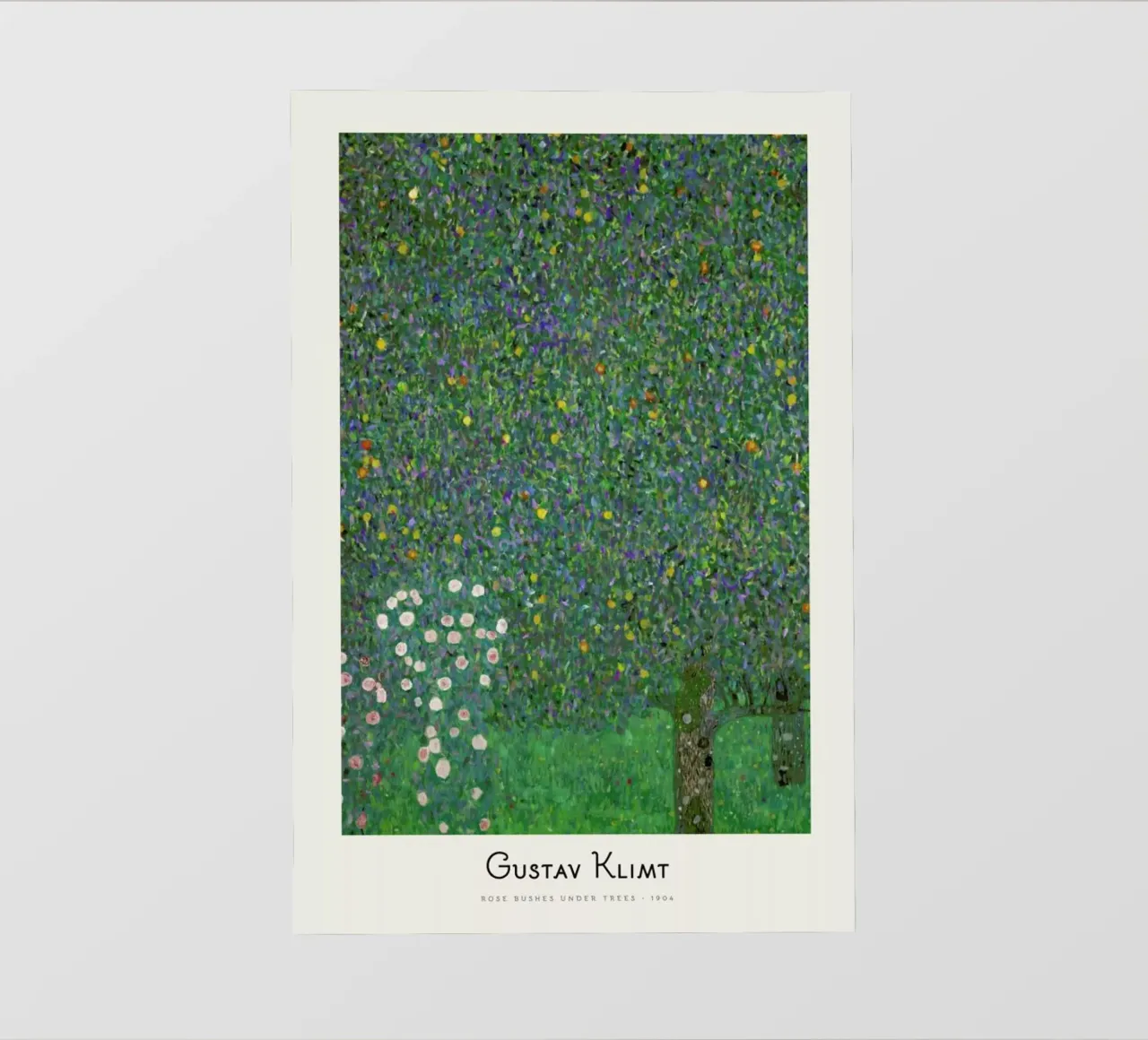 Klimt - Rose Bushes under Trees pellicola backlit da ARTOTHEK