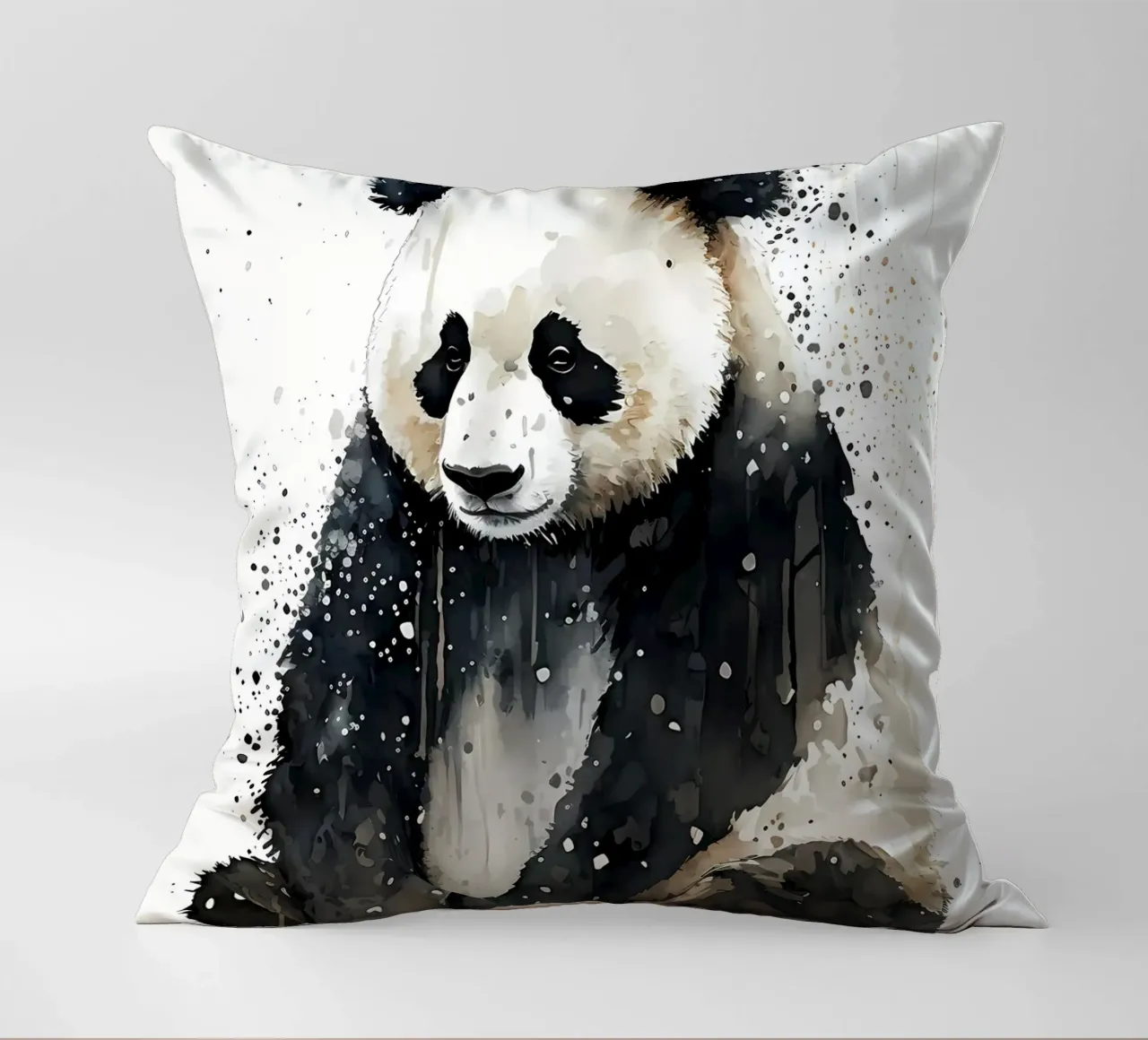 Panda Watercolor cuscino da James M Coyle