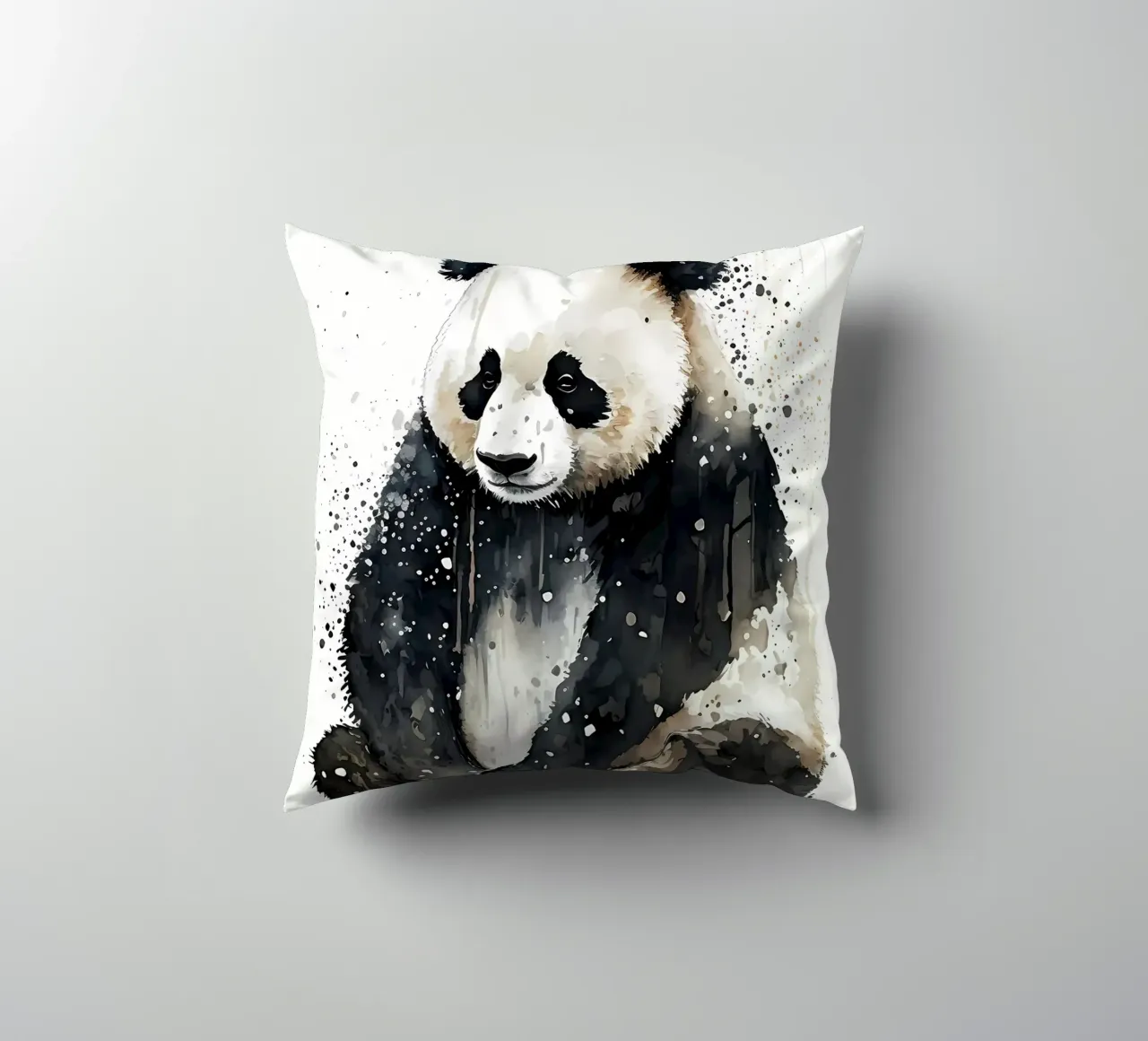 Panda Watercolor cuscino da James M Coyle