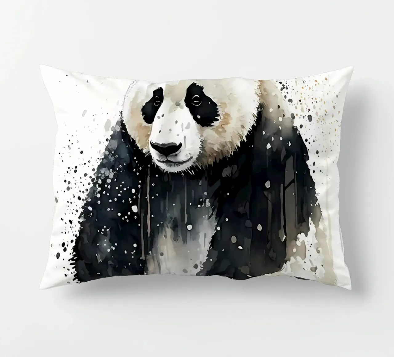 Panda Watercolor cuscino da James M Coyle