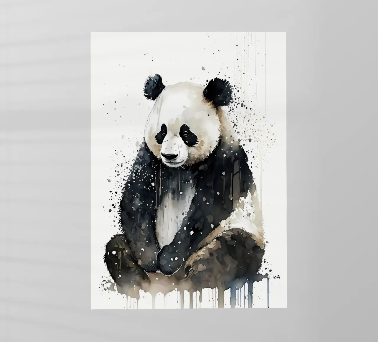 Panda Watercolor pellicola backlit da James M Coyle