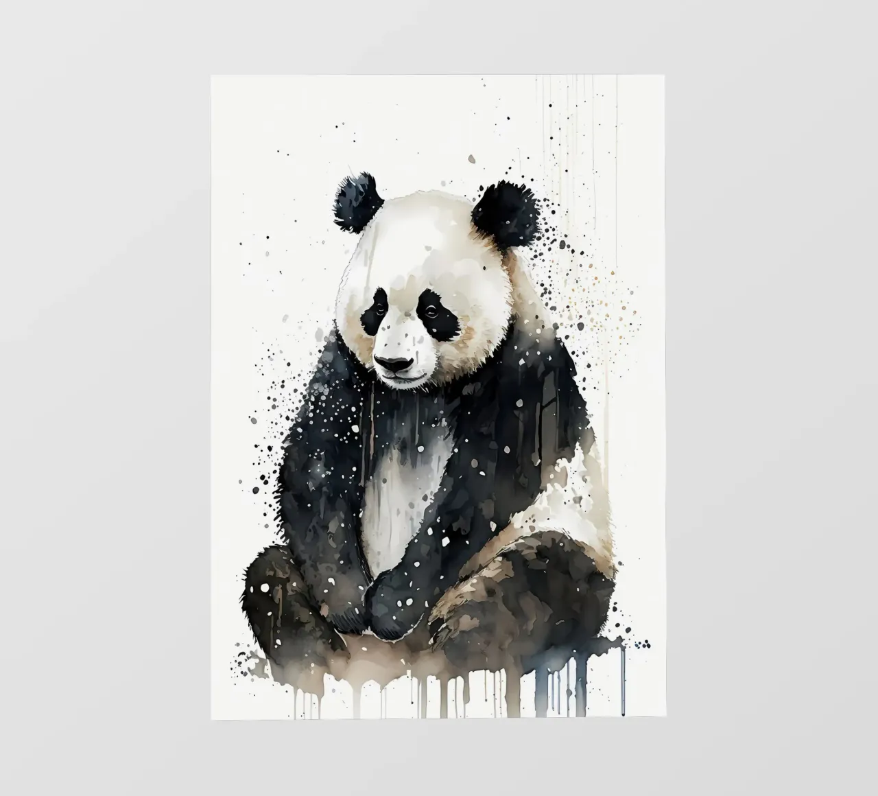Panda Watercolor pellicola backlit da James M Coyle