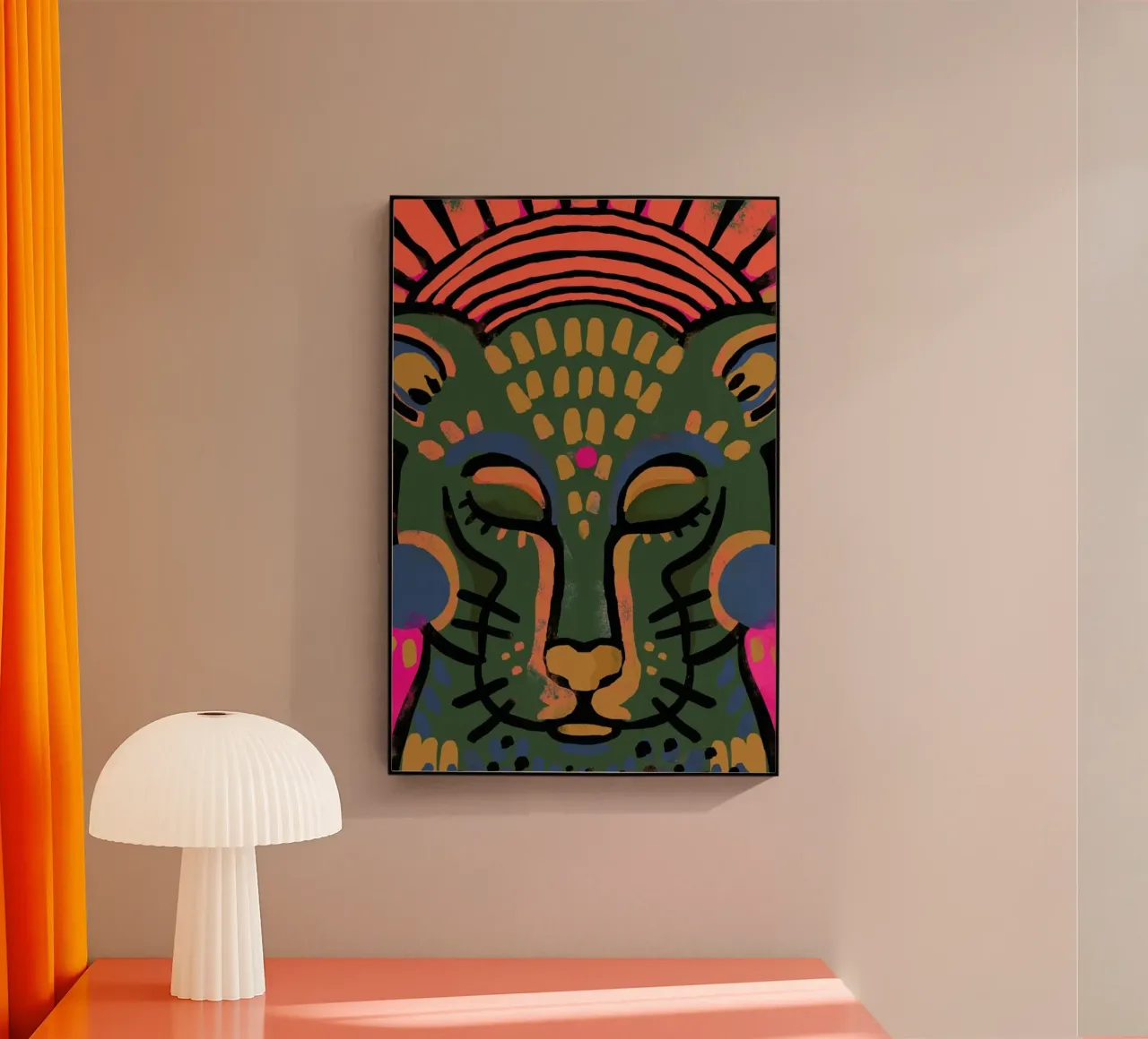 Namaste Tiger plexiglass da treechild