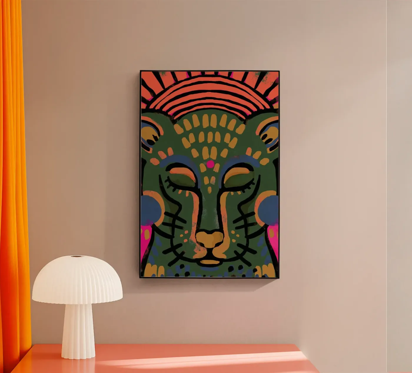 Namaste Tiger plexiglass da treechild