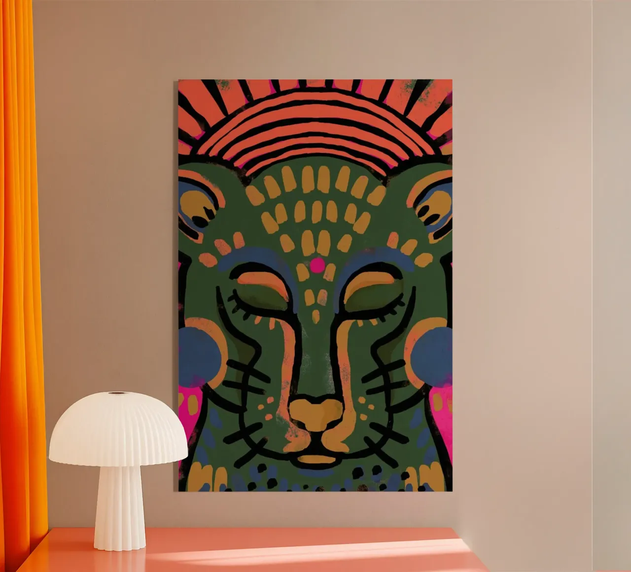 Namaste Tiger plexiglass da treechild