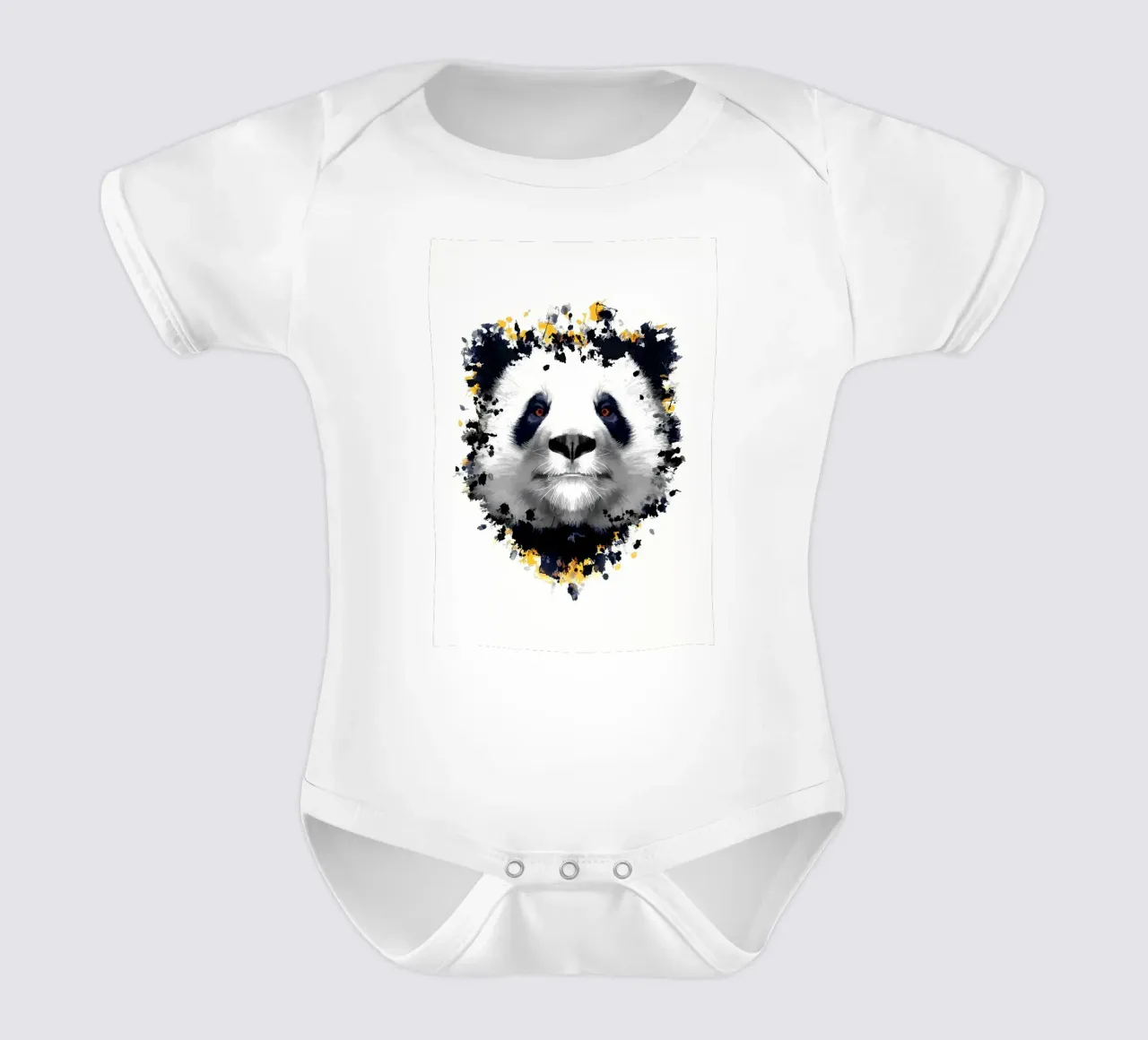 Orso panda body neonato maniche corte da James M Coyle