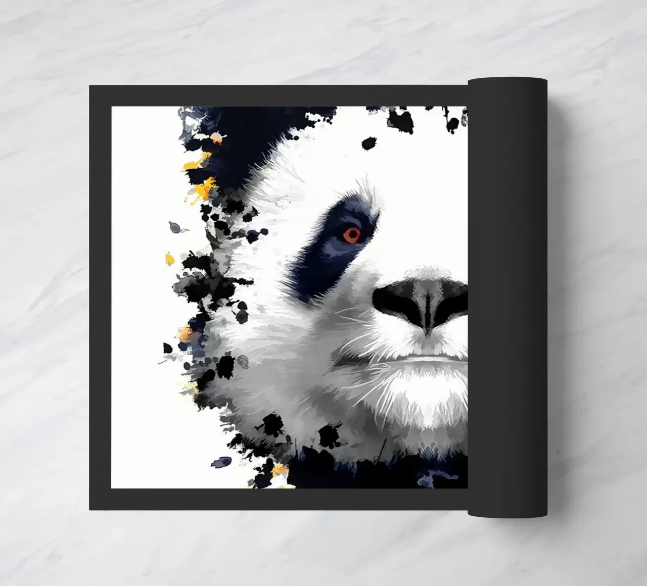 Panda Bear doormat by James M Coyle