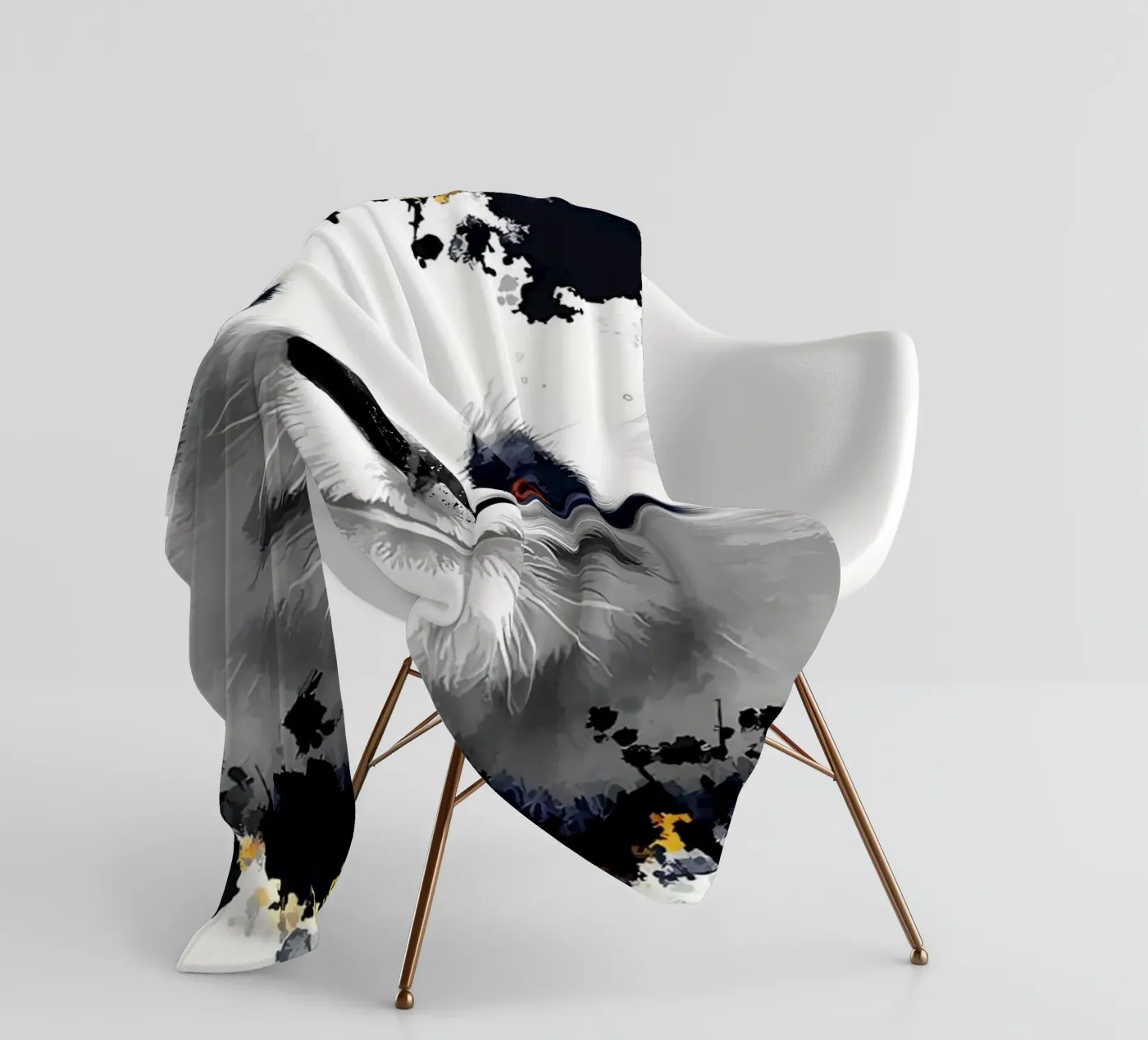 Panda Bear fleece blanket by James M Coyle