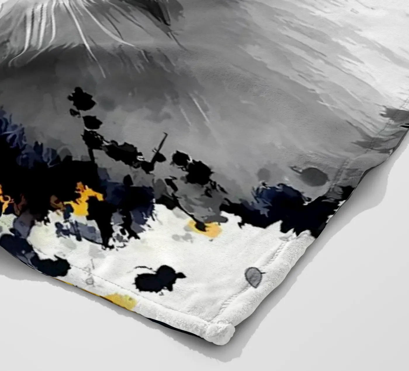 Panda Bear fleece blanket by James M Coyle