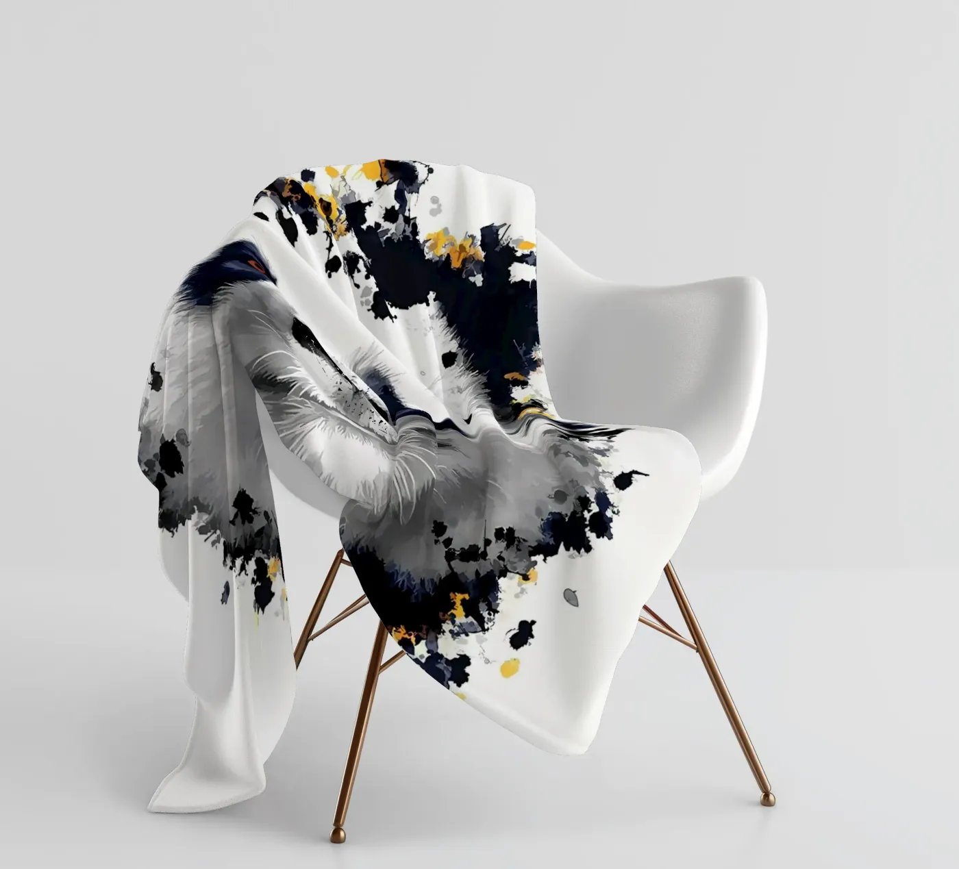 Panda Bear fleece blanket by James M Coyle