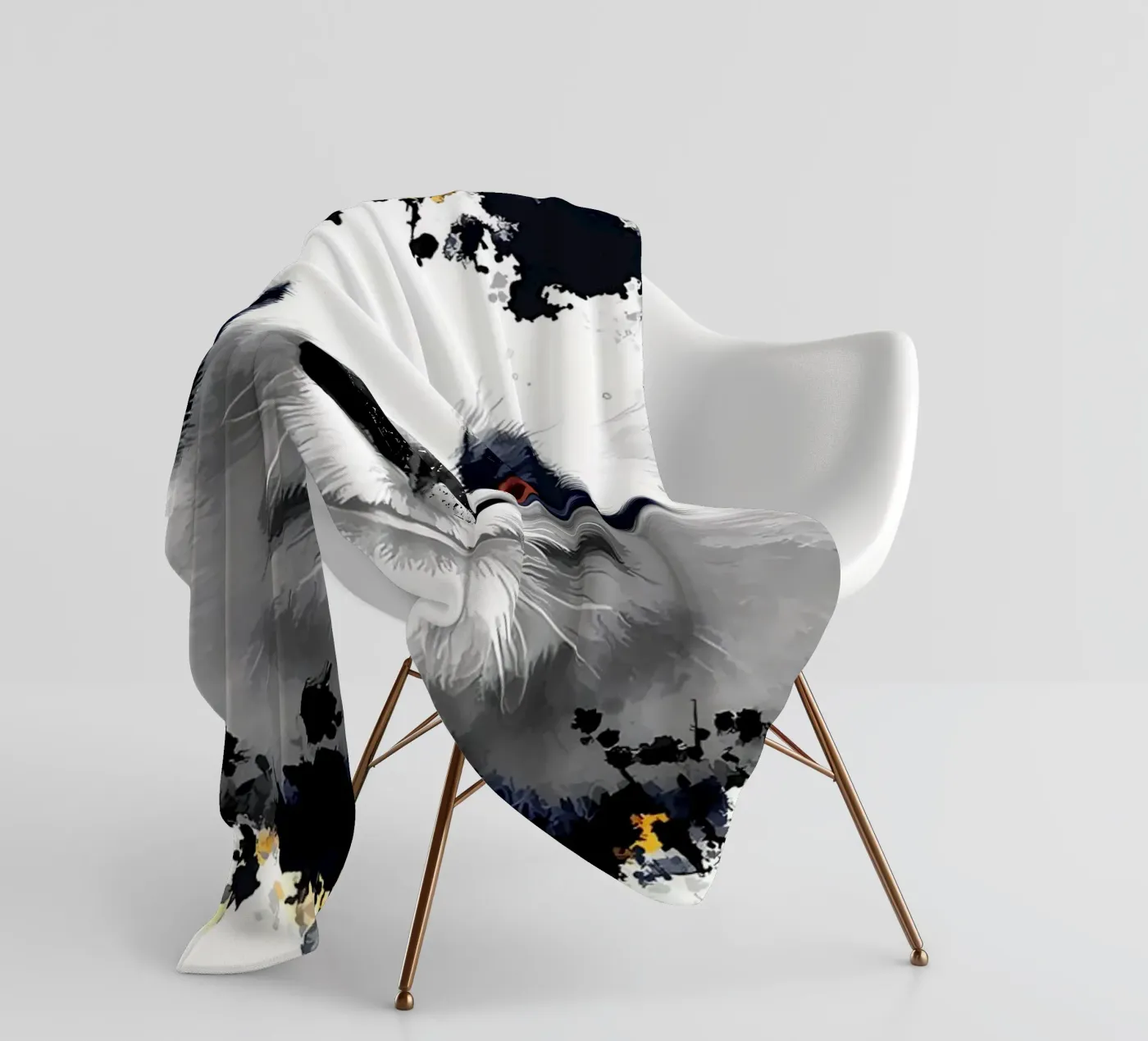 Panda Bear fleece blanket by James M Coyle