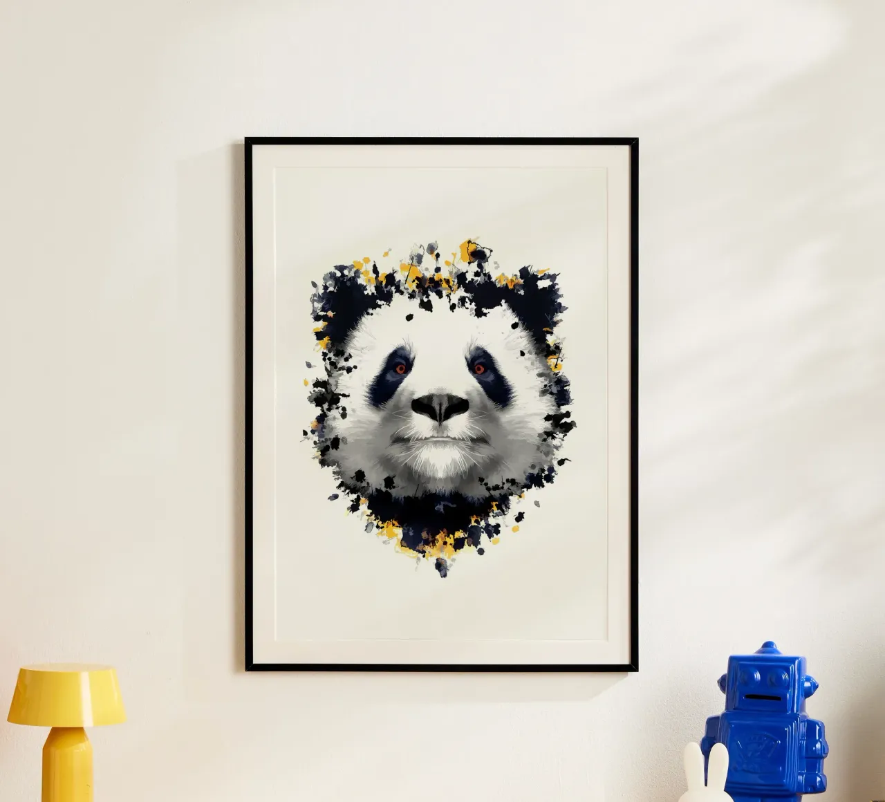 Orso panda poster con telaio in plastica da James M Coyle